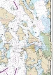 Traditional Paper 34 X 47.9 Tibbett Narrows to Schoodic Island NOAA Chart 13324